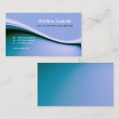 modern blauw visitekaartje (Voorkant / Achterkant)