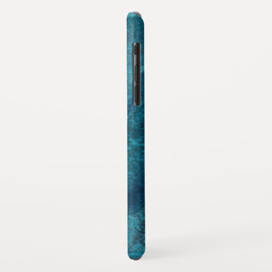 Modern blauw Waterverf Abstract monogram Case-Mate iPhone Case (Achterkant/links)