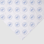 Modern Blauw Wit Europese Unie Sterren EU Logo Tissuepapier (Detail)