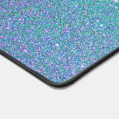 Modern Blauwgroen Blauw Glitter Ombre gepersonalis Bureaumat (Hoek)
