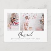Modern Blessed 2 voor kerstmis Briefkaart (Voorkant)