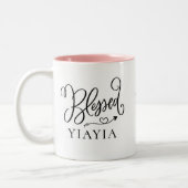 Modern Blessed Yiayia Coffee Mok (Links)