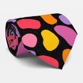 Modern Blob Swatch Patroon Stropdas (Opgerold)