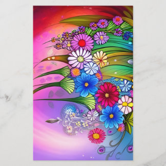 Modern Bloem Bloempatroon Decoupage Ambachtspapier