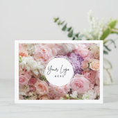 Modern Bloem Logo QR Code Cadeaubon (Staand voorkant)