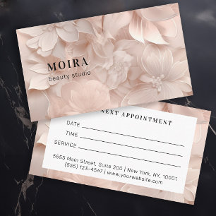 Modern, Bloemen, Afspraak Afsprakenkaartje