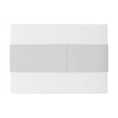 Modern Bloemen Uitnodiging Buik Band Uitnodigingen Wikkel (Achterkant Voorbeeld)