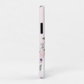 Modern bloemig roze elegant vrouwelijk Case-Mate iPhone case (Achterkant/rechts)