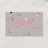 Modern bloemmotief | Elegant en professioneel Visitekaartje (Voorkant)