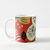 Modern bloemmotief koffiemok (Links)