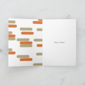 Modern Blok Foto Kerstmis Gepersonaliseerd Feestdagen Kaart (Binnen)