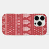 Modern blokachtig kerstboompatroon Case-Mate iPhone case (Achterkant (horizontaal))