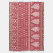 Modern blokachtig kerstboompatroon deken (Voorkant Verticaal)