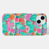 Modern Blooming Cacti Personalized Case-Mate iPhone Case (Achterkant (horizontaal))