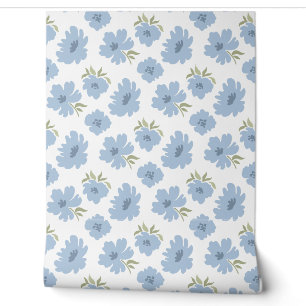 Modern Blooms Dusty Blue kinderkamer Kinder kamer Behang