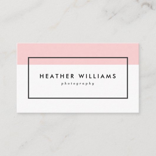 Modern bloos de Roze Visitekaartjes van de (Voorkant)