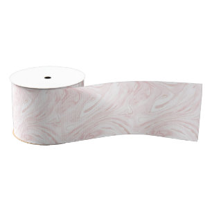 Modern bloos roze marbleized abstract ontwerp grosgrain lint