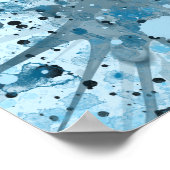 Modern Blue Abstract Poster (Hoek)