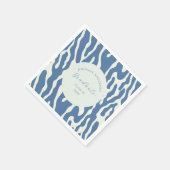 Modern blue and cream abstract Pattern graduation Servet (Hoek)