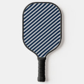 Modern Blue And Gray Monogram Custom Pickleball Paddle (Achterkant)