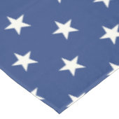 Modern Blue and White Star Pattern Tafelkleed (Gekanteld)