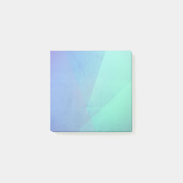 Modern Blue Aqua &Turquoise Geometric Gradation Post-it® Notes