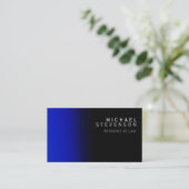 Modern Blue Attorney at Law Visitekaartje (Staand voorkant)