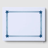 Modern Blue BAPTISM Lijst GUEST BOOK Gastenboek (Achterkant)