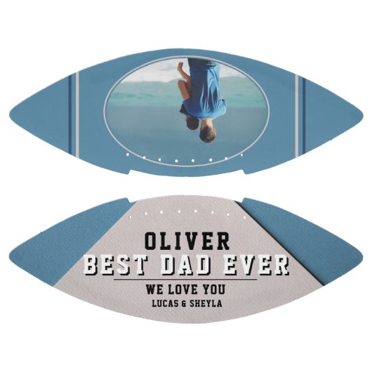 Modern Blue Best Pap Ever Vader Day Foto American Football (Panelen)