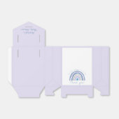 Modern Blue Boho Rainbow Baby shower Dank je wel Bedankdoosjes (Uitgevouwen)