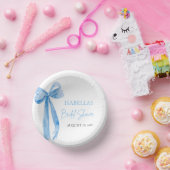 Modern Blue Bow Ze bindt de knoop Vrijgezellenfees Papieren Kommen (Feest)