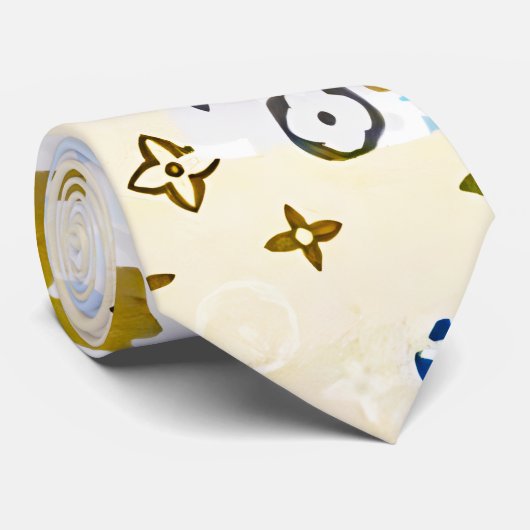 modern blue camouflage stropdas (Opgerold)