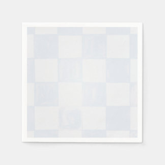 Modern Blue Checkered Baby Shower  Servet