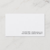 Modern Blue Corner Beautician Visitekaartje (Achterkant)