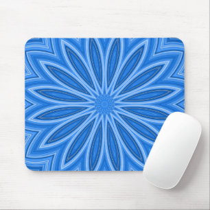 Modern Blue Floral Design Artisan Muismat