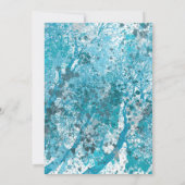 Modern Blue Forest Bridal Shower Kaart (Achterkant)