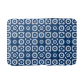 Modern Blue Geometric Pattern Badmat (Voorkant)