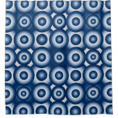 Modern Blue Geometric Pattern Douchegordijn (Voorkant)