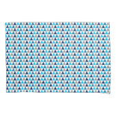 Modern Blue Geometric Pattern Kussensloop (Voorkant-Links)