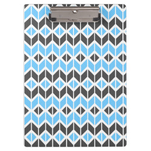 Modern Blue Grey Herringbone Geometric Pattern Klembord