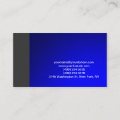 Modern Blue Grey Visitekaartje (Achterkant)