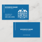 Modern Blue House Building Company Visitekaartje (Voorkant / Achterkant)