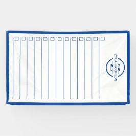 Modern Blue Monogram Name To Do List Spandoek