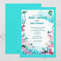 Modern Blue onder het Baby shower Zee