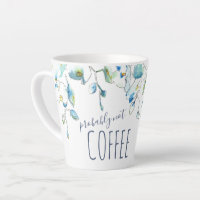 Modern Blue Orchid Waterverf Floral
