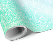 Modern Blue Paars Glitter Ombre Glam Design Cadeaupapier (Rol Hoek)