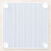 Modern Blue Paars Stripe Glazen Onderzetter (Achterkant)
