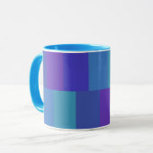Modern Blue Palette Pattern Mok (Voorkant links)