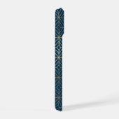 Modern Blue Pattern iPhone 15 Hoesje (Rechterkant)