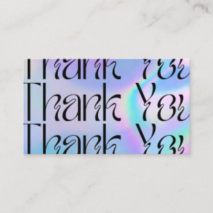 Modern Blue Psychedelic Pop Media Insert Visitekaartje